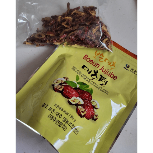 산지직송 국내사 충북보은 대추칩 80G (10봉구매시 사은품증정) 영양간식 불면증개선 아이들간식 대추편 대추스낵 건대추 맛있는보은대추 달달한대추편 대추과자 대추정과, 1개
