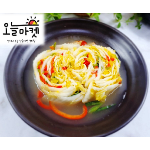 오늘마켓 국내산 시원한 프리미엄 백김치 3kg외2종, 1개, 3kg