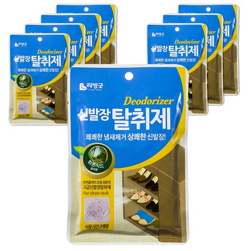 리빙굿 신발장 탈취제 숲속향, 2g, 23개