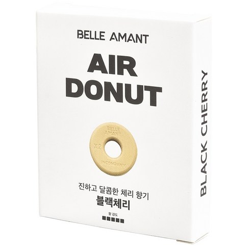 벨르아망 에어도넛 차량용 방향제 리필 프레쉬 코튼, 2개