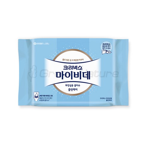 마이비데 화장실용 물티슈 캡형, 8팩, 46매