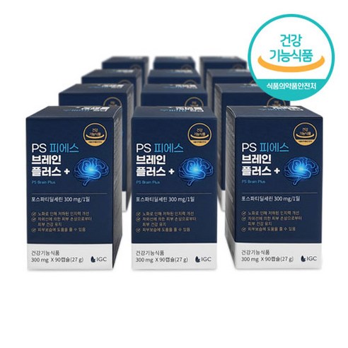 PS 브레인플러스 포스파티딜세린 영양제 300mg, 1개, 90정