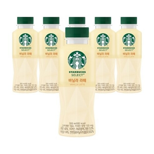 스타벅스 셀렉트 바닐라 라떼 300ml 스벅 커피, 8개