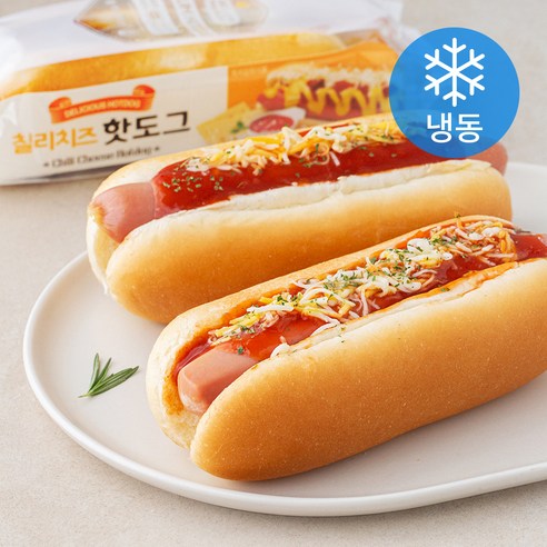 그린델리카 칠리치즈 핫도그 (냉동), 146g, 4개