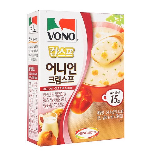보노 어니언 크림 스프 3p, 54g, 4개
