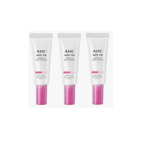 AHC 세이프온 톤 업 선크림 SPF50+ PA++++, 20ml, 3개