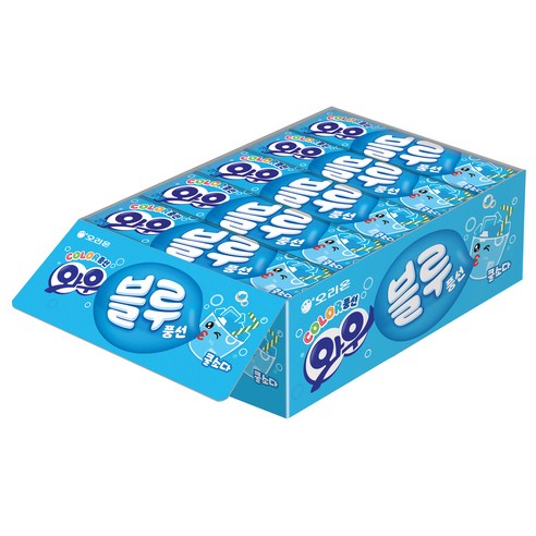 와우 오리온 블루소다 풍선껌 15p, 315g, 3개