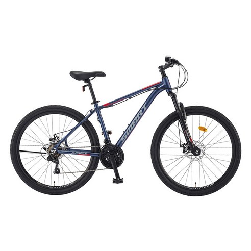 스마트자전거 2024년형 27.5 엑스포스D 시마노 21단 17 MTB 자전거 미조립, 다크 블루 실버, 160cm