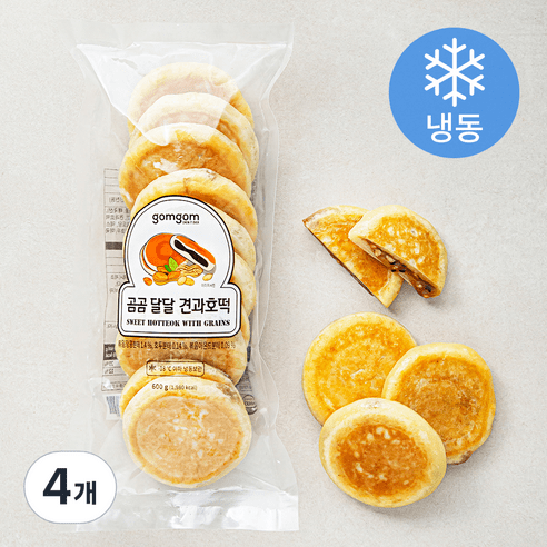 곰곰 달달 견과호떡(냉동) 600g, 4개