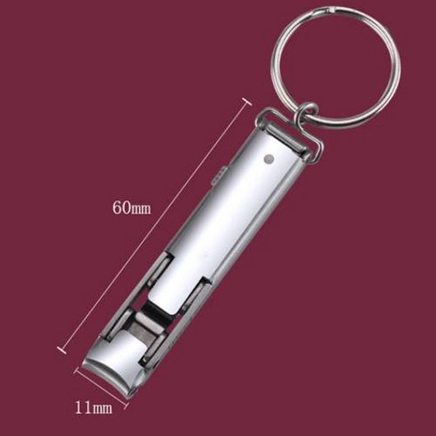 폴딩 키링 손톱깍이 스테인레스 네일 클리퍼 트리머 휴대 미니 네일케어, 02-Small (UK00864)