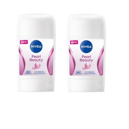니베아 데오드란트 스틱 펄 뷰티 스틱타입 50ML, 2통