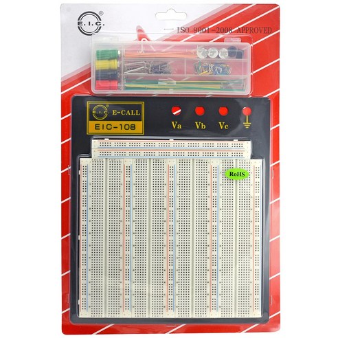 E-CALL EIC-108J 브레드보드 빵판 (점퍼와이어 포함) Breadboard, 40