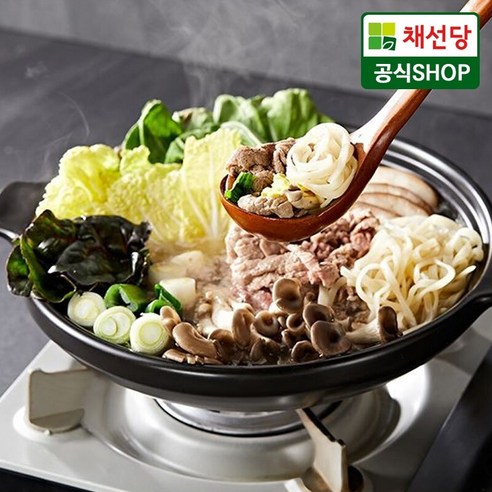 채선당 샤브샤브 밀키트 2인분x2세트, 1세트, 990g