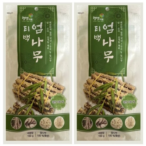 국산 엄나무 100gx2개 티백형 삼계탕재료 국내산 백숙재료, 단품, 2개, 100g