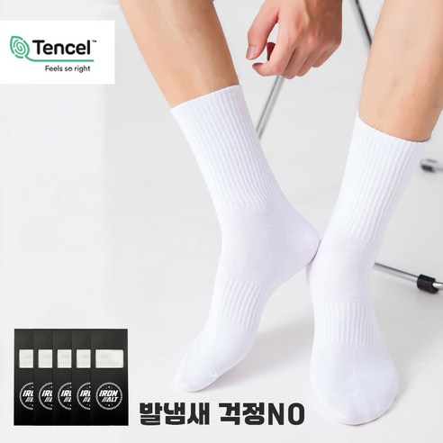 아이언 발다한증 발냄새 무좀 땀흡수 군인선물 향균 기능성 텐셀 양말
