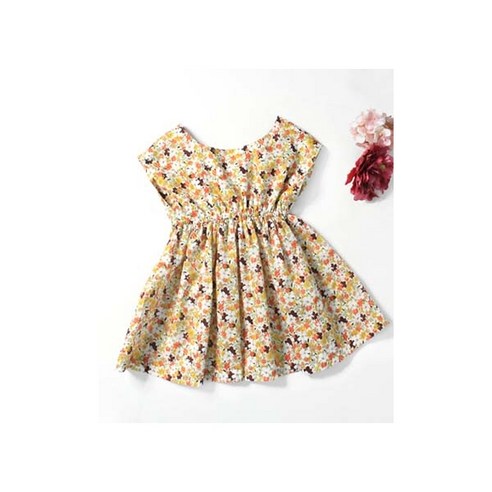 패션스타트 패턴인 P343 Dress 아동 원피스 옷 패턴 도안 옷본 아동복