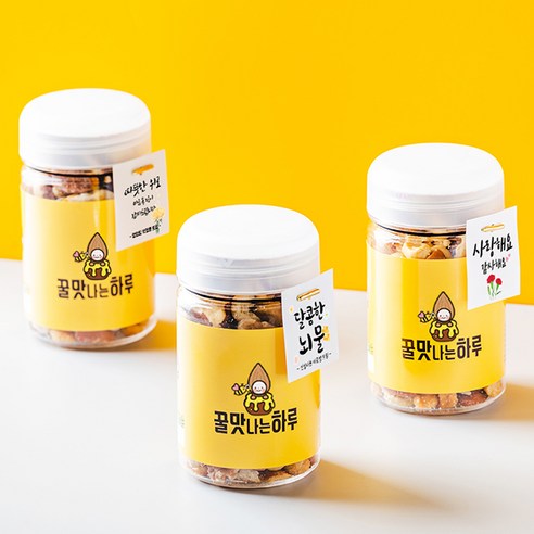 [꿀맛나는하루] 결혼답례품 웨딩 퇴사 시보해제 첫돌 백일 장례 조문 조의 부의 감사 답례 믹스넛 견과류 선물 세트, 허니고구마칩 + 메세지태그, 1개