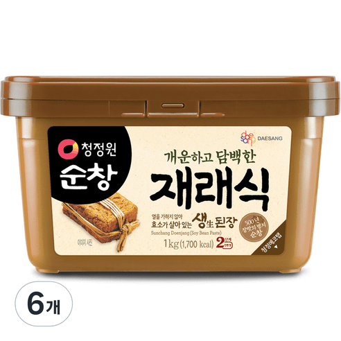 대상 청정원 순창 재래식 생 된장, 14kg, 1개