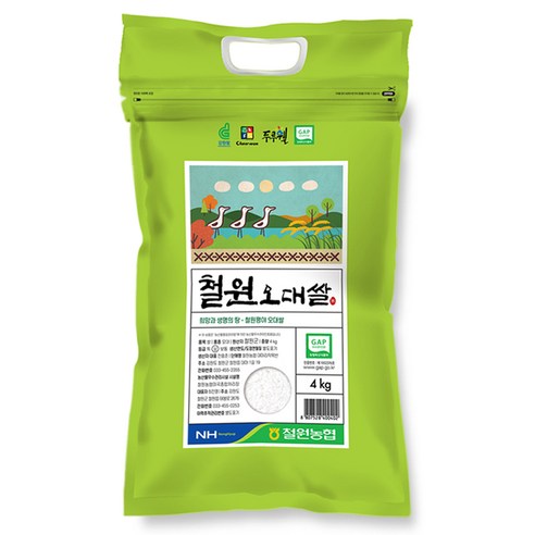 농협 철원오대쌀, 4kg, 1개
