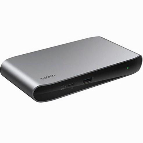 벨킨 썬더볼트 4독 5-in-1 USB-C 도킹 스테이션 INC013, 1개, 실버그레이