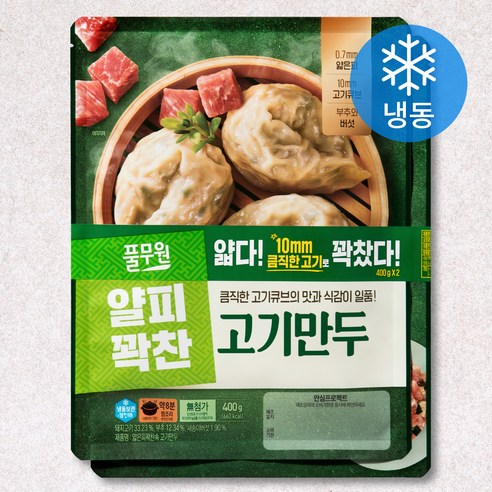 풀무원 얇은피 꽉찬속 고기만두 (냉동), 1kg, 1개