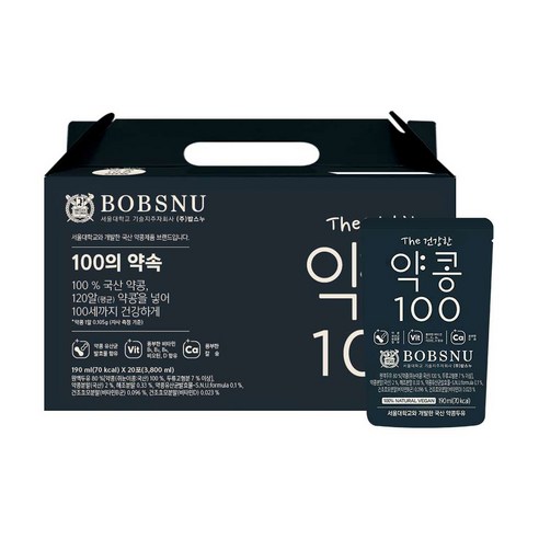 서울대밥스누 THE 건강한 약콩 100 두유, 190ml, 60개
