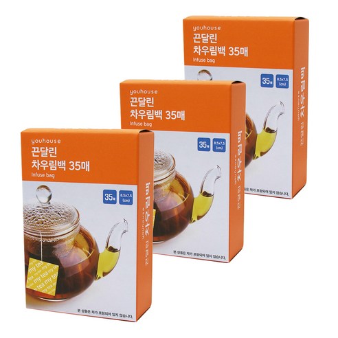 유하우스 끈달린 차우림백 35p, 혼합색상, 4개
