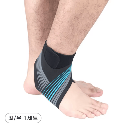 그립스웰 얇은 발목보호대 좌우세트, 라이트그린, 1세트