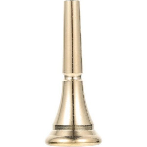 호른 마우스피스 스탠다드 골드 도금 프렌치 전문 실버 알토 트롬본, Golden, 6.5x2.5cm