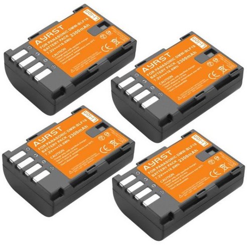 DMW-BLF19E DMW-BLF19 카메라 배터리 및 듀얼 USB 충전기 파나소닉 호환 루믹스 GH3 GH4 GH5 2300mAh BLF19, 3배터리