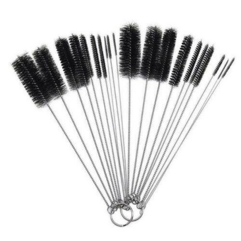 1PC 나일론 짚 브러쉬 클리너 병 튜브 파이프 작은 롱 컵 주방 목욕 홈 청소 10Pcs 세트, 검은색