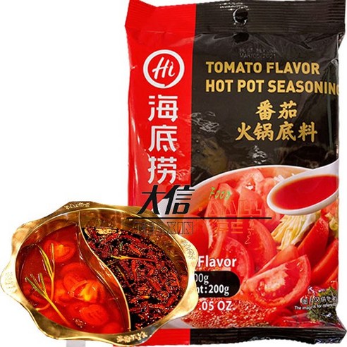 하이디라오 토마토맛 훠궈 소스, 200g, 4개