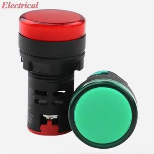 AD16-22DS LED 신호 램프 전원 표시기 전구 24V 220V 380V 버튼 스위치 전기 액세서리 22mm 마운트 R / Y B, 01 파란_01 AC 380V