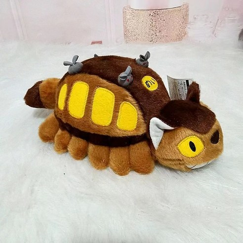 이웃집 토토로 고양이 버스 인형 33cm 60cm 봉제 애착 지브리 스튜디오 쿠션 베개, 약 33cmcm, 1개