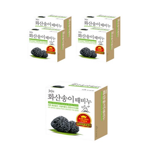 무궁화 화산송이 때비누, 100g, 18개