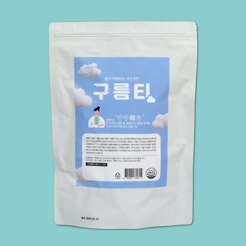닥터원펀치 구름티 대용량 한의사가 만든 호박팥차 블렌딩티, 1개, 100개, 1.5g