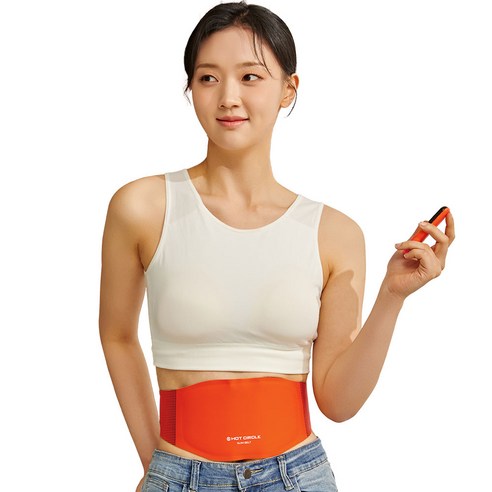 [1차 완판] 핫서클 온열 찜질 EMS 저주파 복부 허리 마사지기 슬림벨트, SPC-EMS-M23