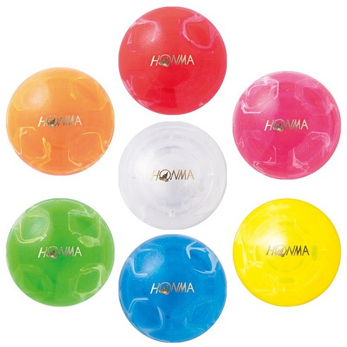 혼마 룹스 PGA-2301 LOOPCE 파크골프공 3피스 파크골프볼, 1개, 1개, 화이트