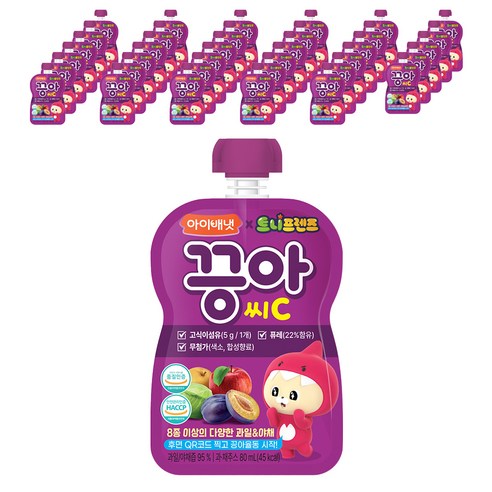 아이배냇 끙아 과일야채주스 80ml, 20개, 비B