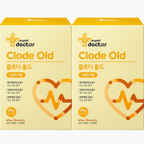 마이펫닥터 반려동물 클로디올드 영양제 60g, 황태, 1개, 노령견