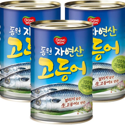 동원 고등어, 400g, 4개