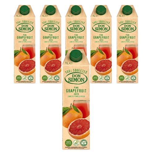돈시몬 생과일 착즙 자몽주스, 2L, 3개