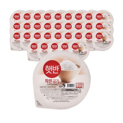 CJ 햇반 귀리 흑미 곤약밥 150g 24개, 작은공기 130g 36개, 130g, 36개