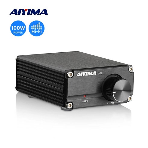 포노앰프 인티앰프 파워 AUX 블루투스 AIYIMA100W 서브 우퍼 오디오 TPA3116, 5.24V 4A EU