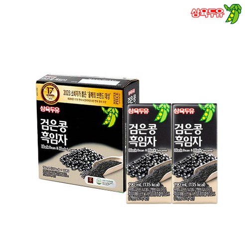 삼육두유 검은콩흑임자, 64개, 190ml