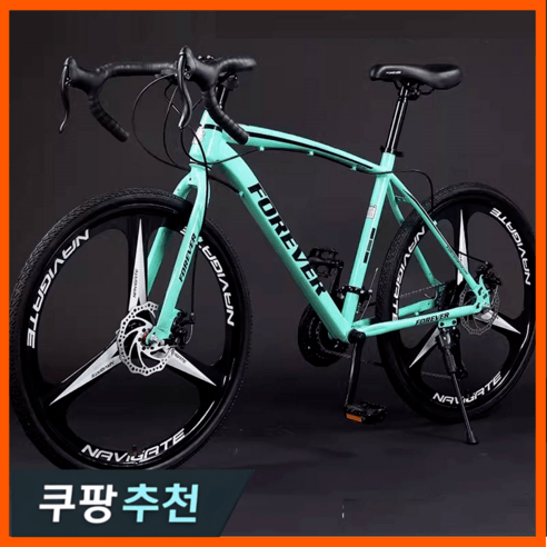 탑로드 고성능 로드자전거 싸이클 사이클 추천 바이크 출퇴근 성인 입문 학생, 27단, 로드전용 3휠, 그린