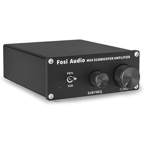 Fosi Audio M04 서브우퍼 스테레오 앰프 100Watt 2-8ohm 모노 채널 클래스 D 홈 시어터 패시브 스피커용 파워
