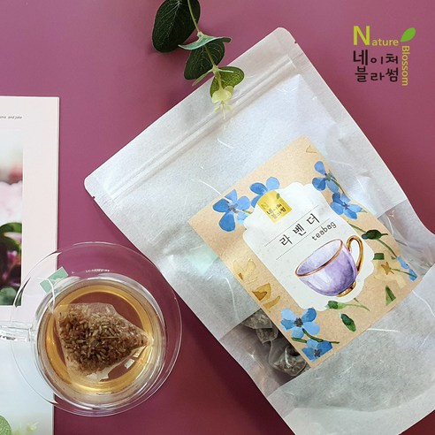 네이처블라썸 삼각티백 50개입 라벤더 라벤더차 허브차 허브티, 보이차