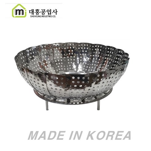 리빙 스텐국산찜기 33cm 특대 꽃찜기 스텐찜기, 특대(33cm), 1개