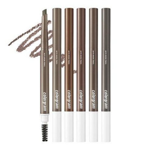 COLORGRAM ARTIST FORMULA AUTO BROW PENCIL 컬러그램 아티스트 포뮬라 오토 브로우 펜슬, 01애쉬브라운, 1개